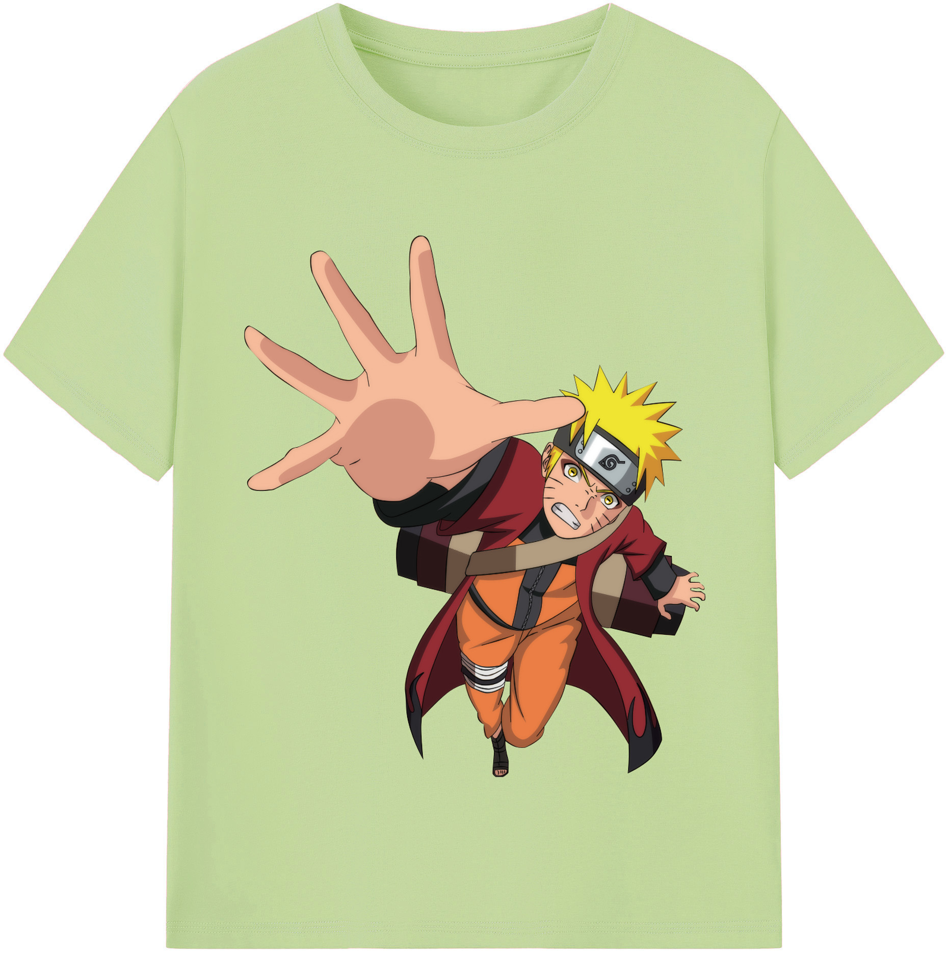 （画像用） NARUTO -ナルト- うずまき ナルト Uzumaki Naruto 綿100％半袖Tシャツ（フロントプリント）